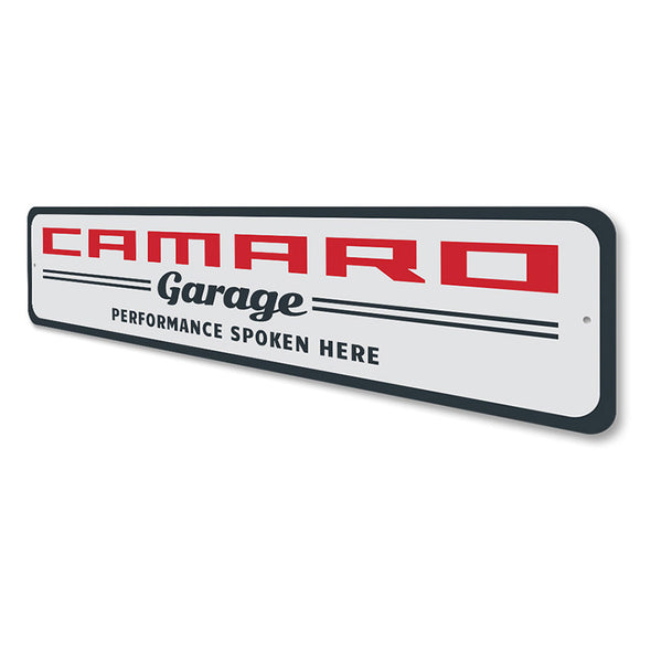 Camaro Garage - Aluminum Sign
