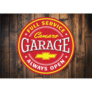 full-service-camaro-garage-aluminum-sign