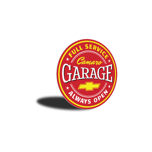 Full Service Camaro Garage - Aluminum Sign