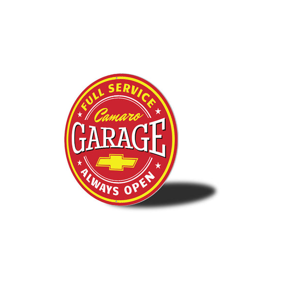 full-service-camaro-garage-aluminum-sign