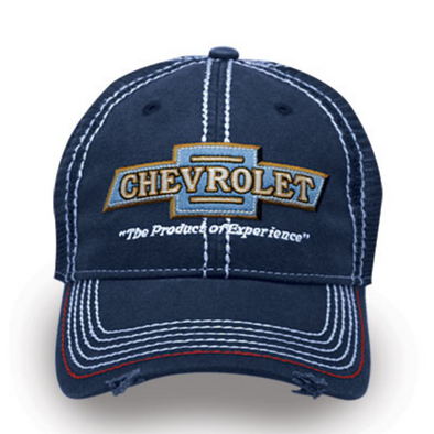 Vintage Chevrolet Bowtie Frayed Hat / Cap