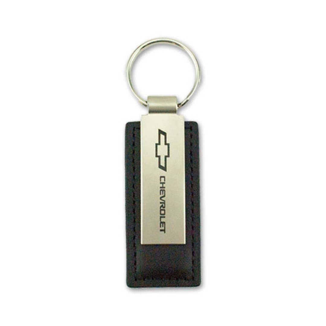 Chevrolet Bowtie Metal and Leather Keychain Camaro Store Online