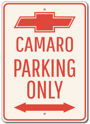camaro-parking-only-aluminum-sign