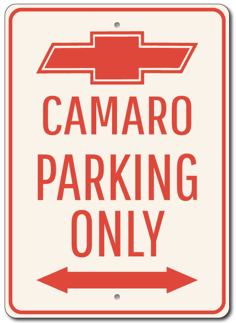 camaro-parking-only-aluminum-sign