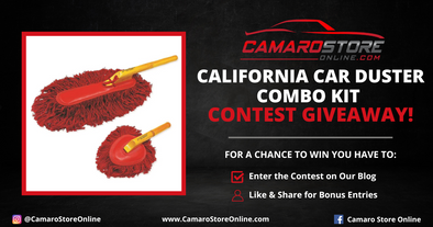 The CamaroStoreOnline.com California Car Duster Combo Kit Contest Giveaway