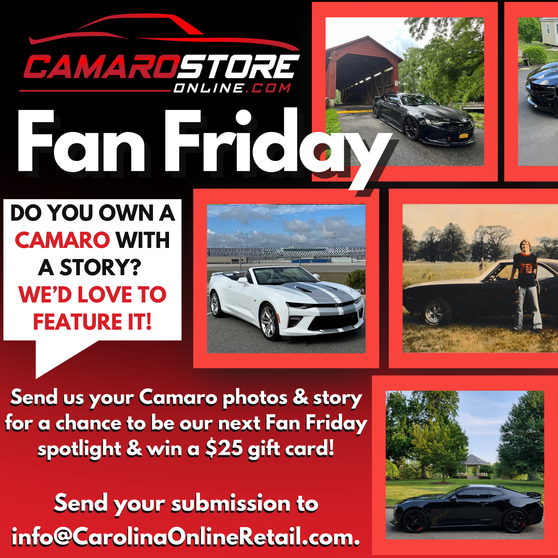 🚗🔥 CamaroStoreOnline.com Fan Friday Spotlight – Could You Be Next? 🔥🚗