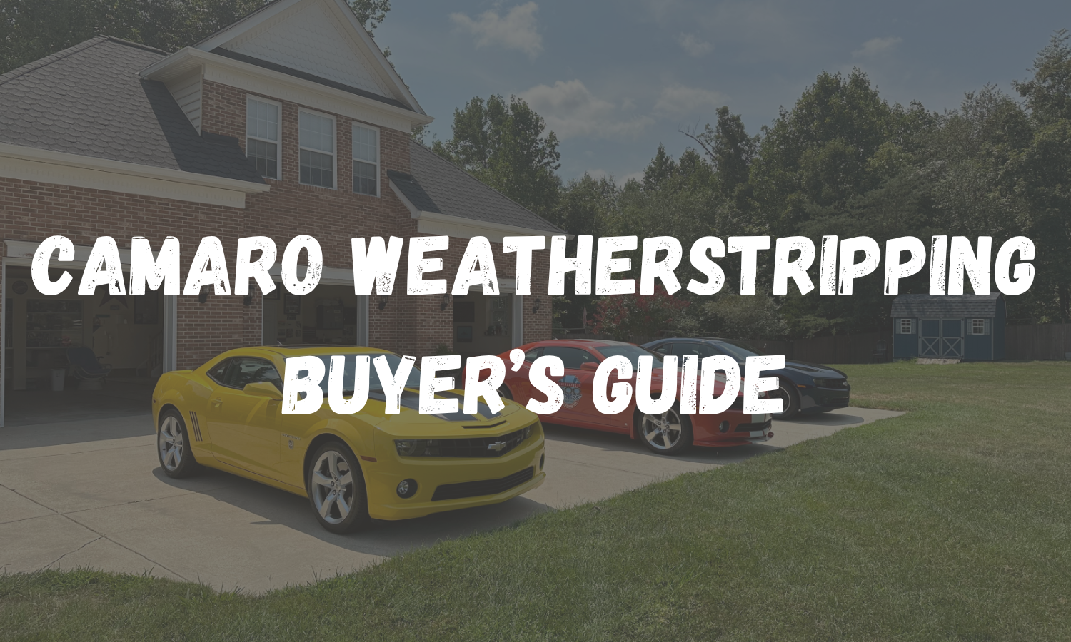 Camaro Weatherstripping: The Complete Buyer's Guide (1st, 2nd & 3rd Gen)