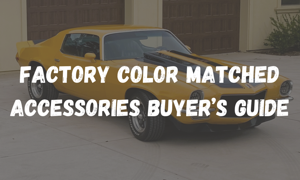 Factory Color Matched Camaro Parts: The Complete Buyer's Guide (5th & 6th Gen)