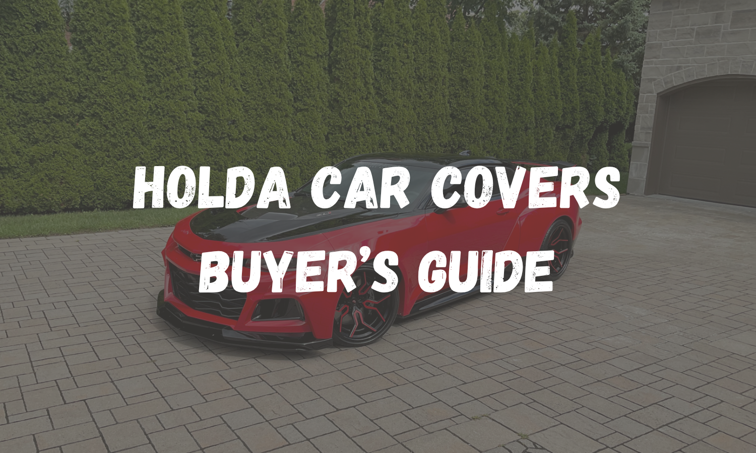 Holda Stretch Indoor Car Covers for 5th & 6th Gen Camaros – GM-Licensed, Form-Fit Protection
