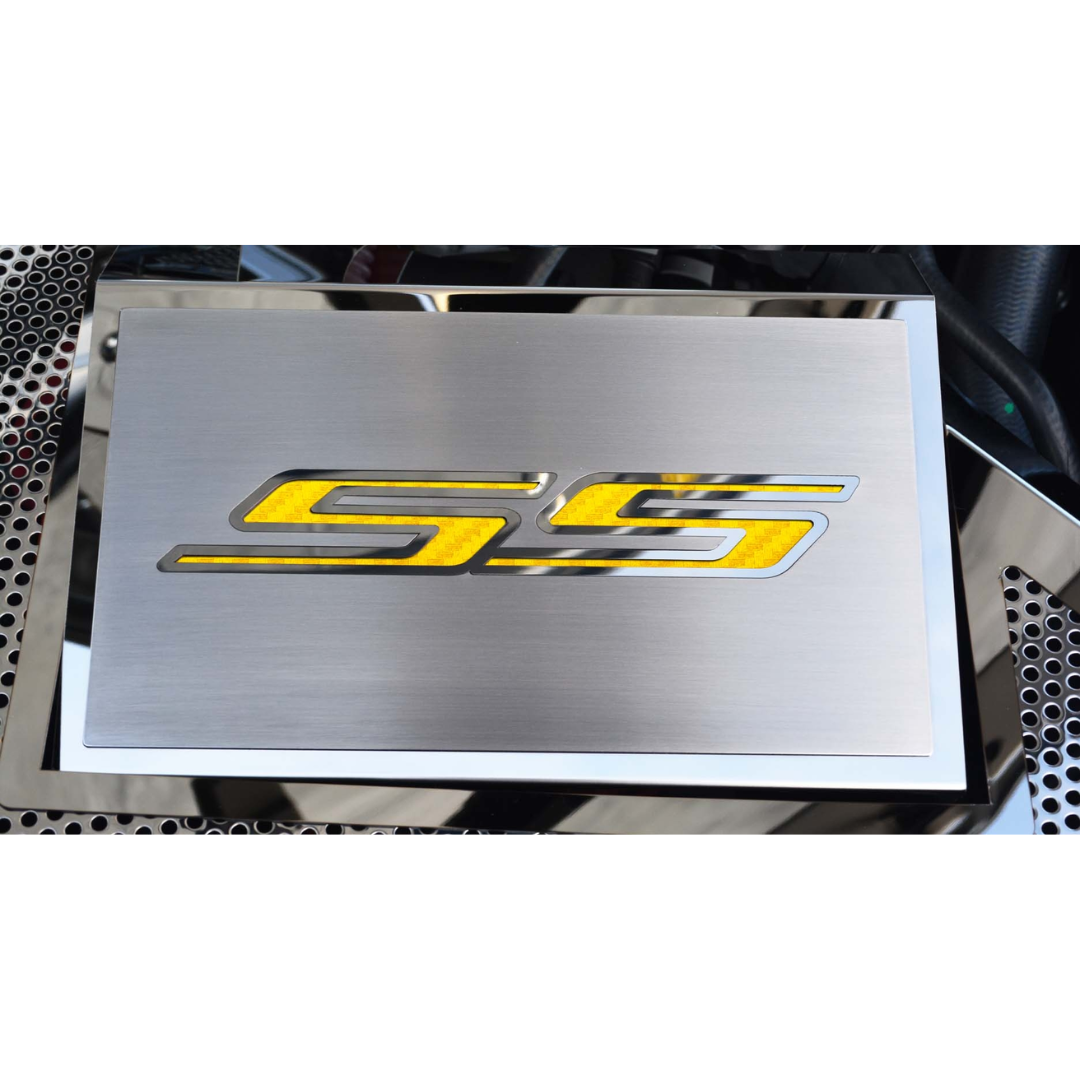2016-2021 CAMARO SS - FUSE BOX COVER POLISHED W/BRUSHED SS