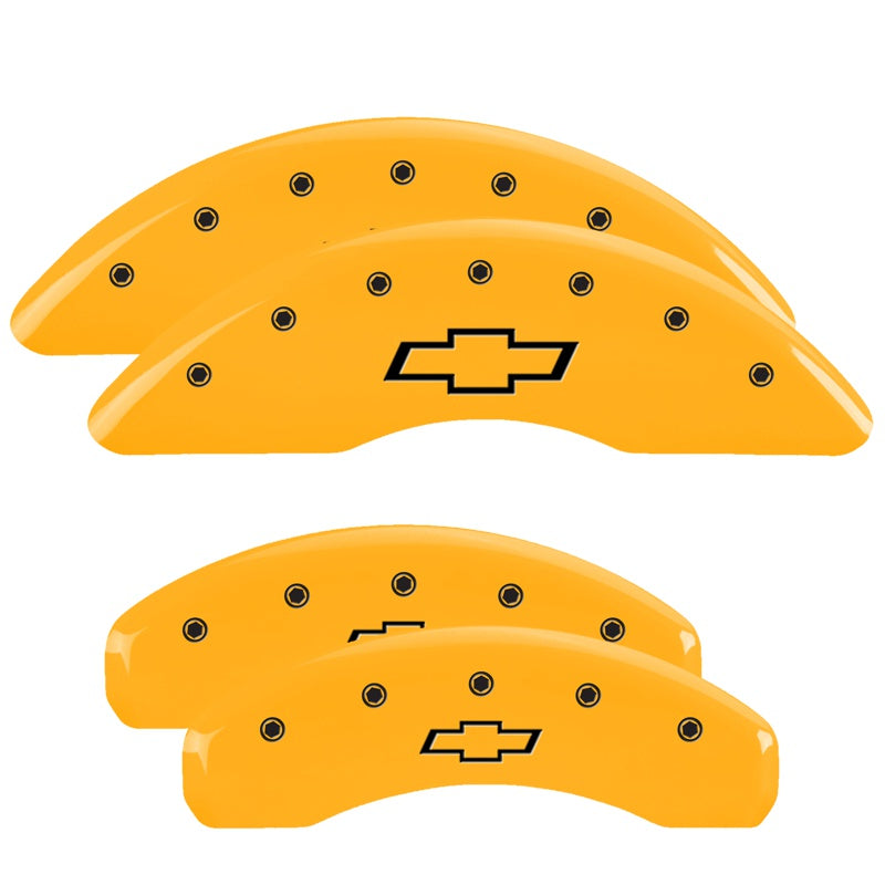 Bowtie Emblem, Yellow - 2012-2015 Camaro ZL1 MGP Brake Caliper Covers Set of 4