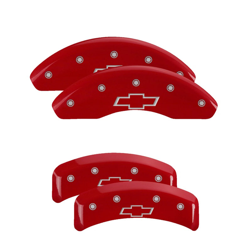 Bowtie Emblem, Red - 1997 Camaro MGP Brake Caliper Covers Set of 4