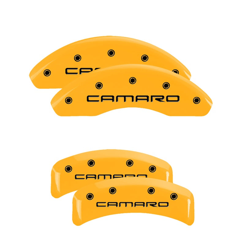 Camaro Script, Yellow - 1997 Camaro MGP Brake Caliper Covers Set of 4