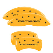 Camaro Script, Yellow - 1998-2002 Camaro MGP Brake Caliper Covers Set of 4