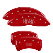 SS Classic Script, Red - 1998-2002 Camaro MGP Brake Caliper Covers Set of 4