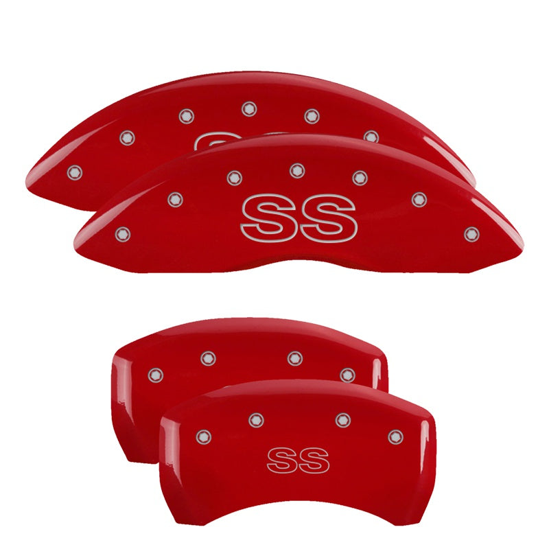 SS Classic Script, Red - 1998-2002 Camaro MGP Brake Caliper Covers Set of 4
