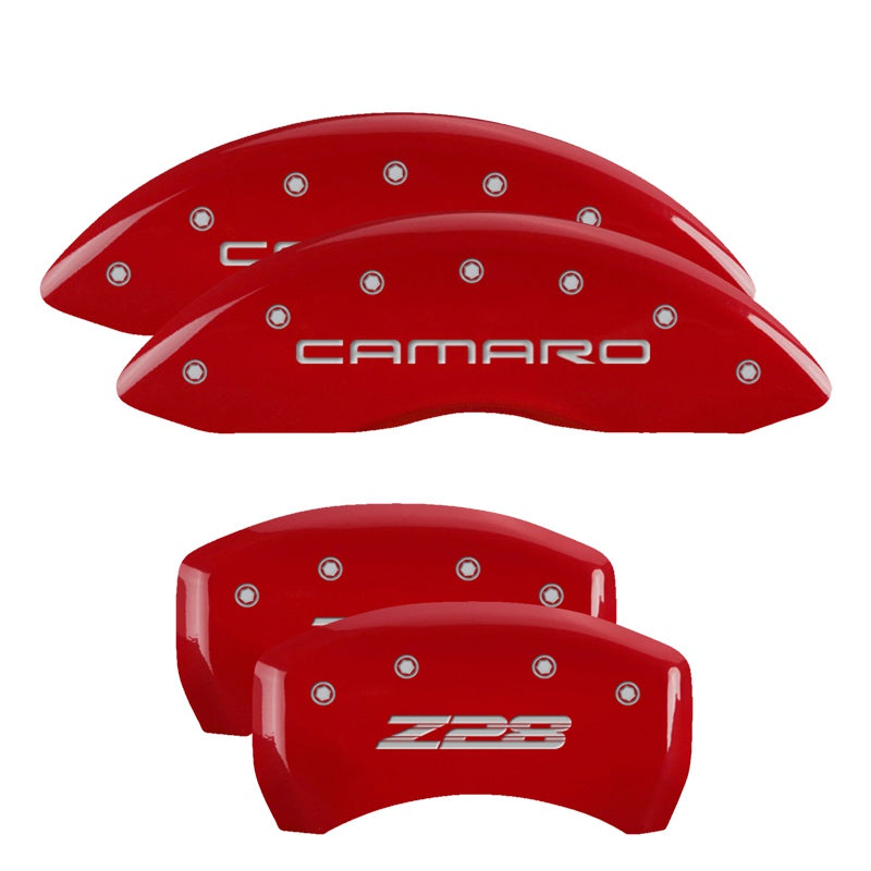 Camaro Script Front / Z28 Script Rear, Red - 1998-2002 Camaro MGP Brake Caliper Covers Set of 4