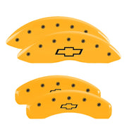 Bowtie Emblem, Yellow - 2010-2015 Camaro V6 LS/LT MGP Brake Caliper Covers Set of 4