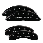 Camaro Script, Black - 2010-2015 Camaro V6 LS/LT MGP Brake Caliper Covers Set of 4