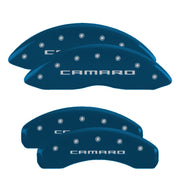 Camaro Script, Blue - 2010-2015 Camaro V6 LS/LT MGP Brake Caliper Covers Set of 4