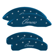 Vintage Camaro Script, Blue - 2010-2015 Camaro V6 LS/LT MGP Brake Caliper Covers Set of 4