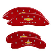 Chevy Racing Emblem, Red - 2010-2015 Camaro SS MGP Brake Caliper Covers Set of 4