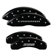 Camaro Script Front / Z28 Script Rear, Black - 2010-2015 Camaro SS MGP Brake Caliper Covers Set of 4
