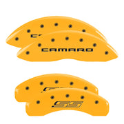 Camaro Script Front / SS Script Rear, Yellow - 2012 Camaro SS 45th Anniversary MGP Brake Caliper Covers Set of 4