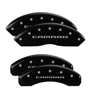 Camaro Script, Black - 2016-2023 Camaro LS/RS MGP Brake Caliper Covers Standard JL9 Brakes Set of 4