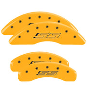 SS Script, Yellow - 2016-2024 Camaro SS MGP Brake Caliper Covers Brembo Front & Rear Set of 4