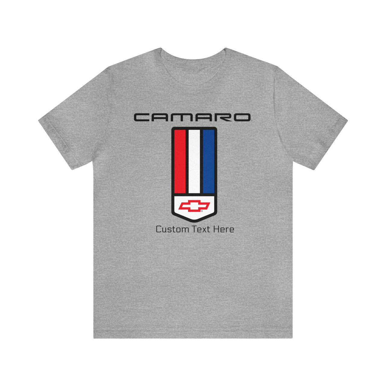 Camaro 2nd Gen 3 Stripes Bow Tie Personalized Unisex Jersey Short Sleeve Tee