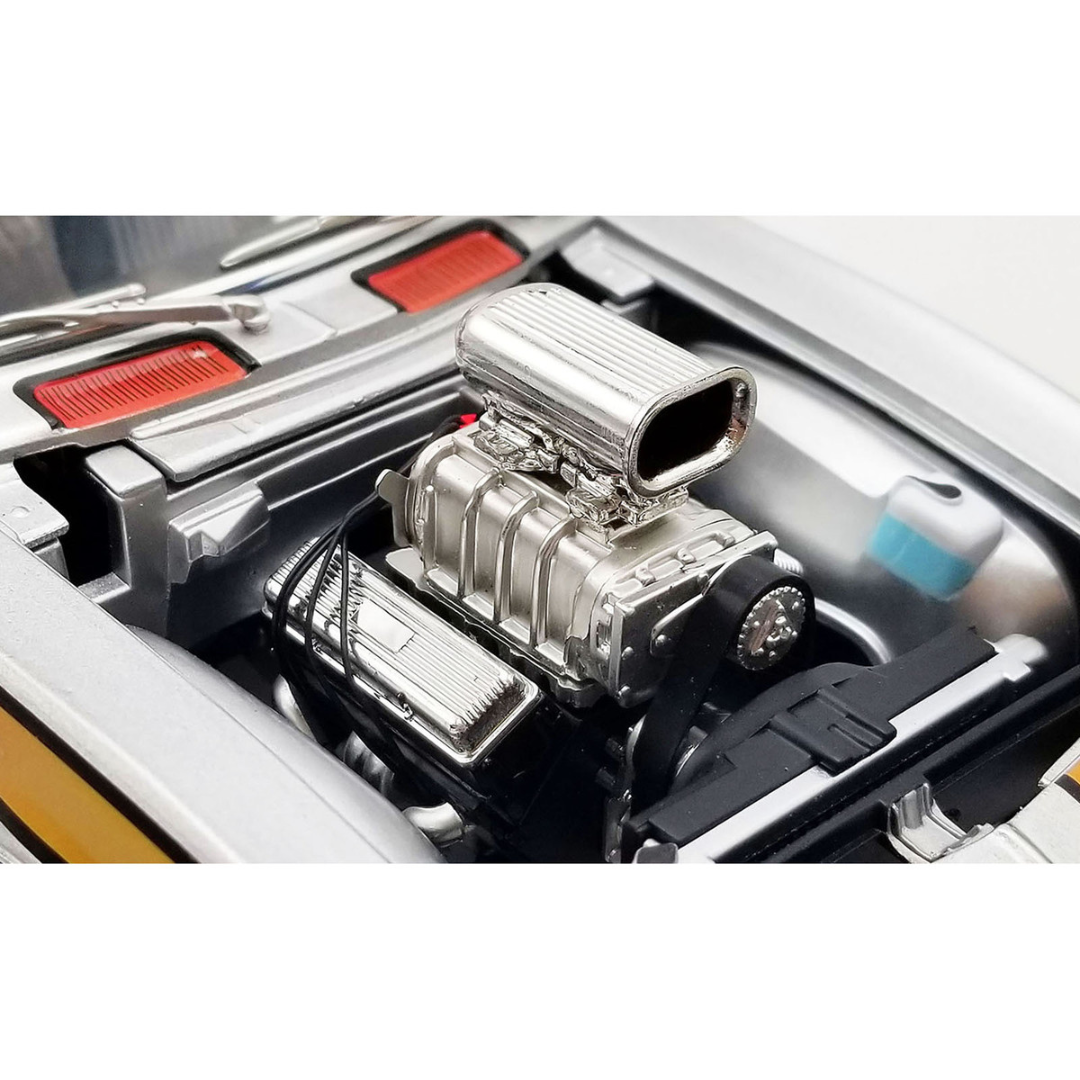 1968 Chevrolet Camaro "Street Machines" Silver Metallic with Graphics Limited Edition to 300 pieces Worldwide 1/18 Diecast Model Car
