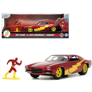 1973 Chevrolet Camaro with The Flash Diecast Figurine 1/32 Diecast Model Car