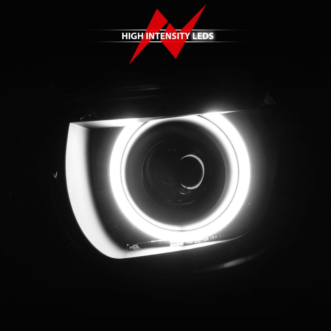 2010-2013 5th Gen. Camaro Projector Halo Headlights Black W/RX Halo