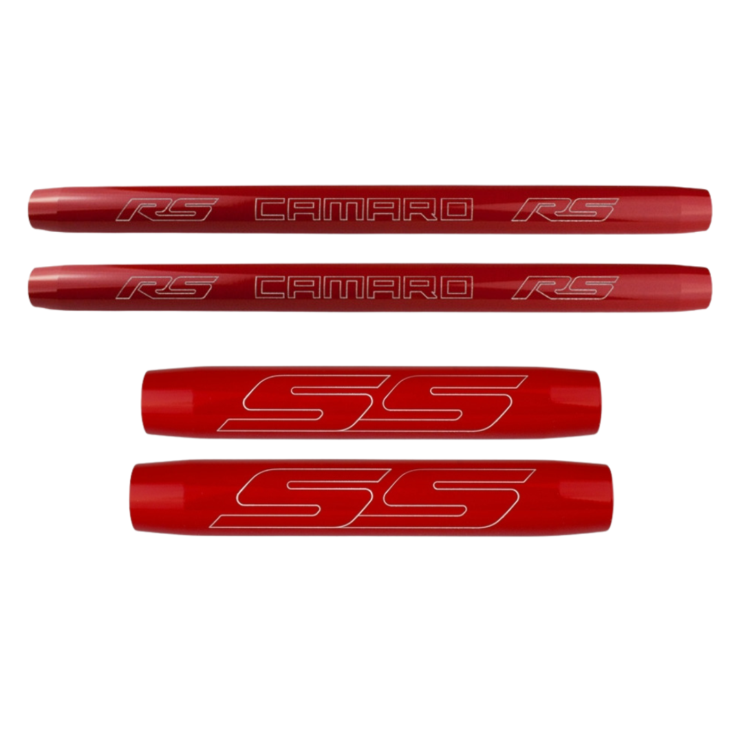 2010-2015 5th Gen Chevrolet Camaro Hood & Trunk Shock Cover with Logo Choice