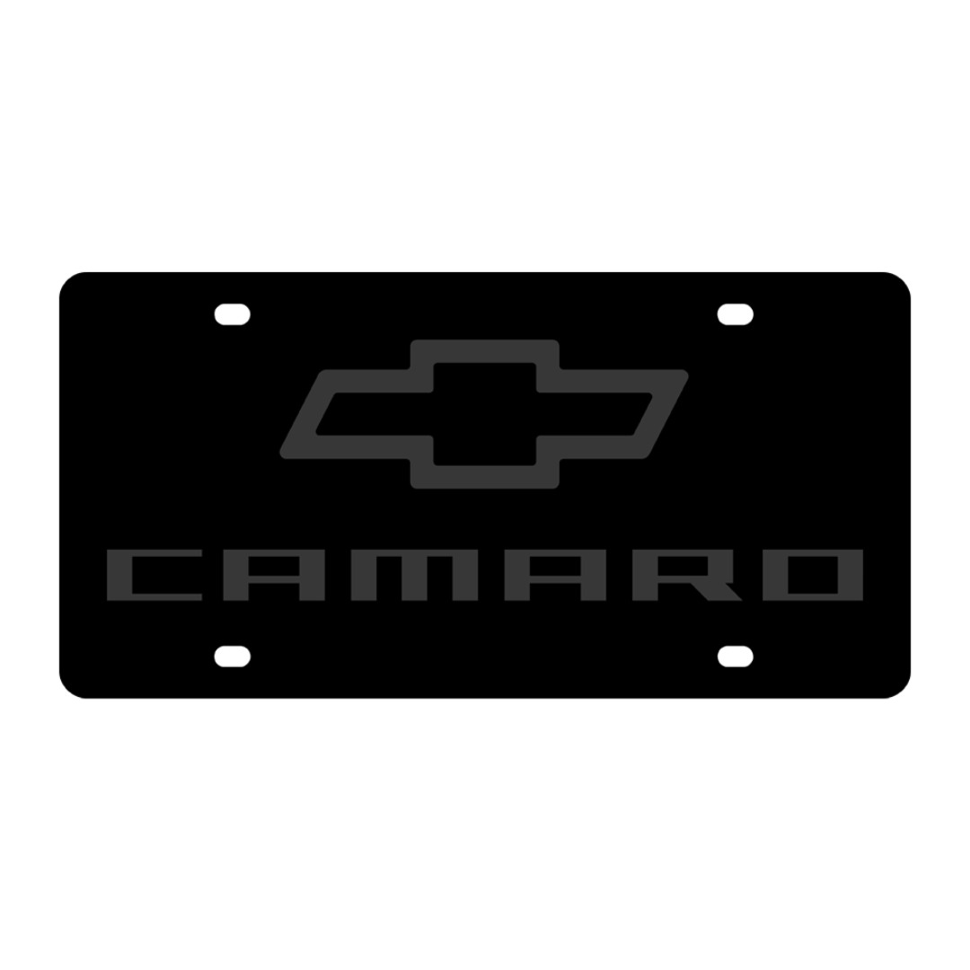 2010 Chevrolet Camaro Carbon Steel License Plate