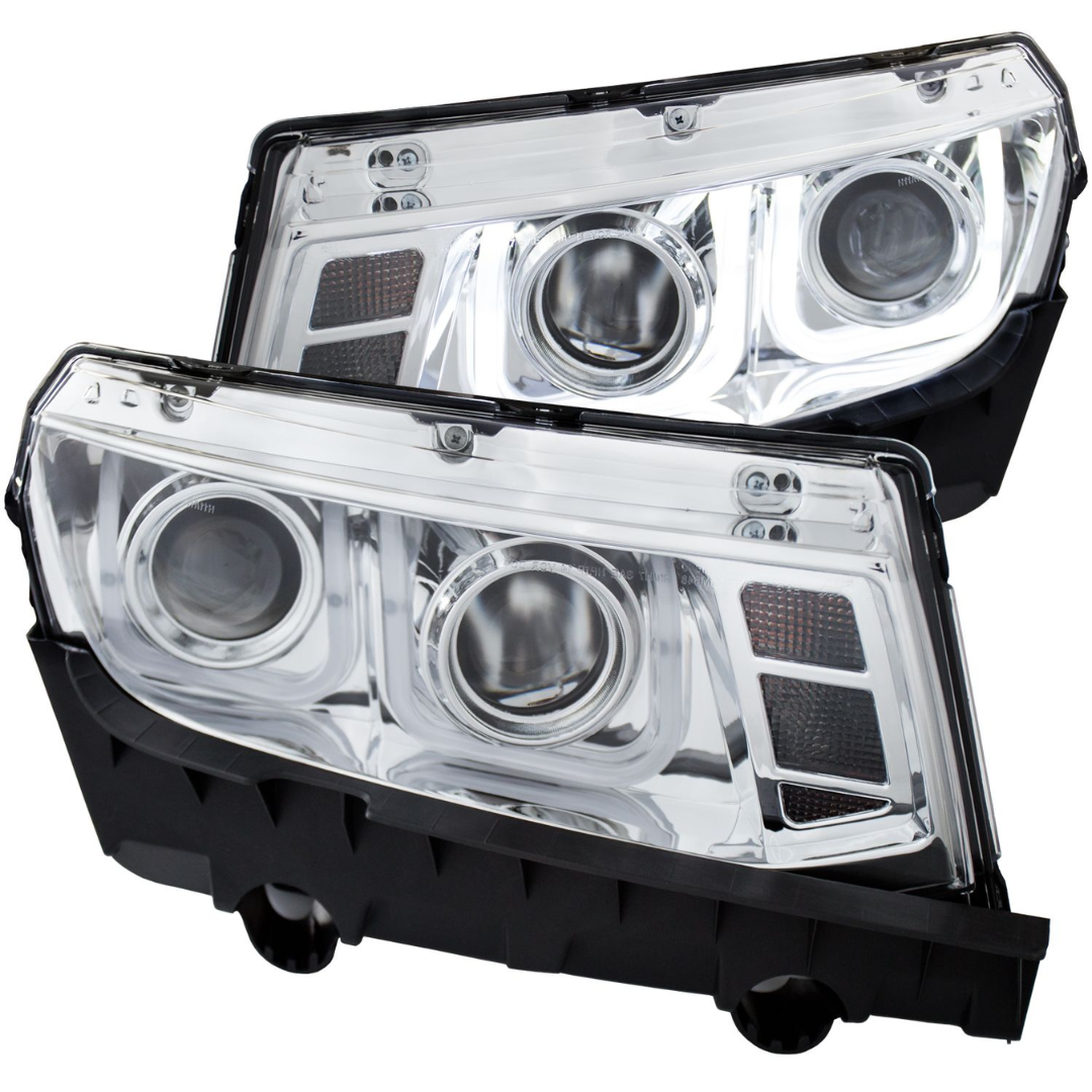 2014-2015 5th Gen. Camaro Projector U-Bar Headlights Chrome