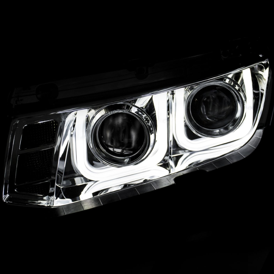 2014-2015 5th Gen. Camaro Projector U-Bar Headlights Chrome