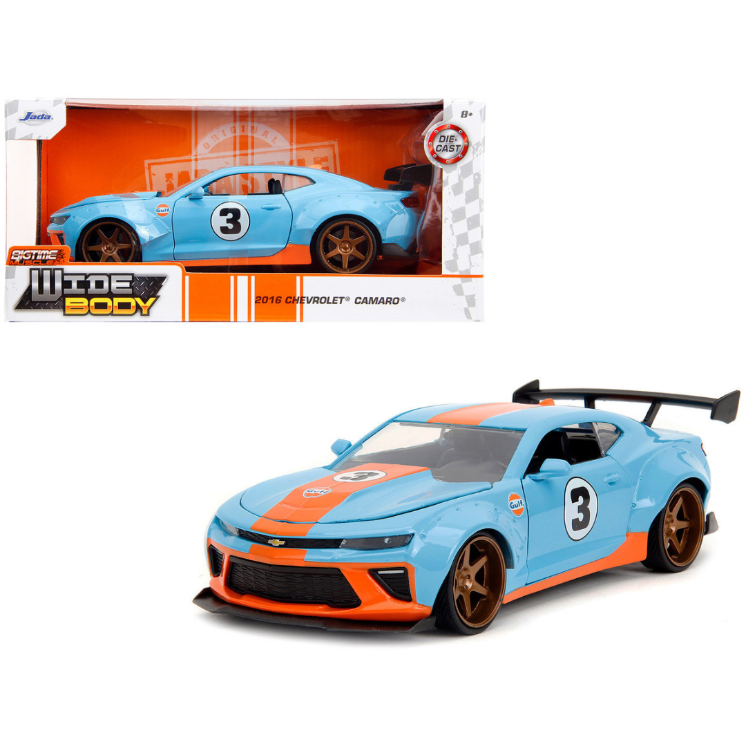 2016 Chevrolet Camaro Widebody #3 "Gulf Oil" "Wide Body" Series 1/24 Diecast Model Car