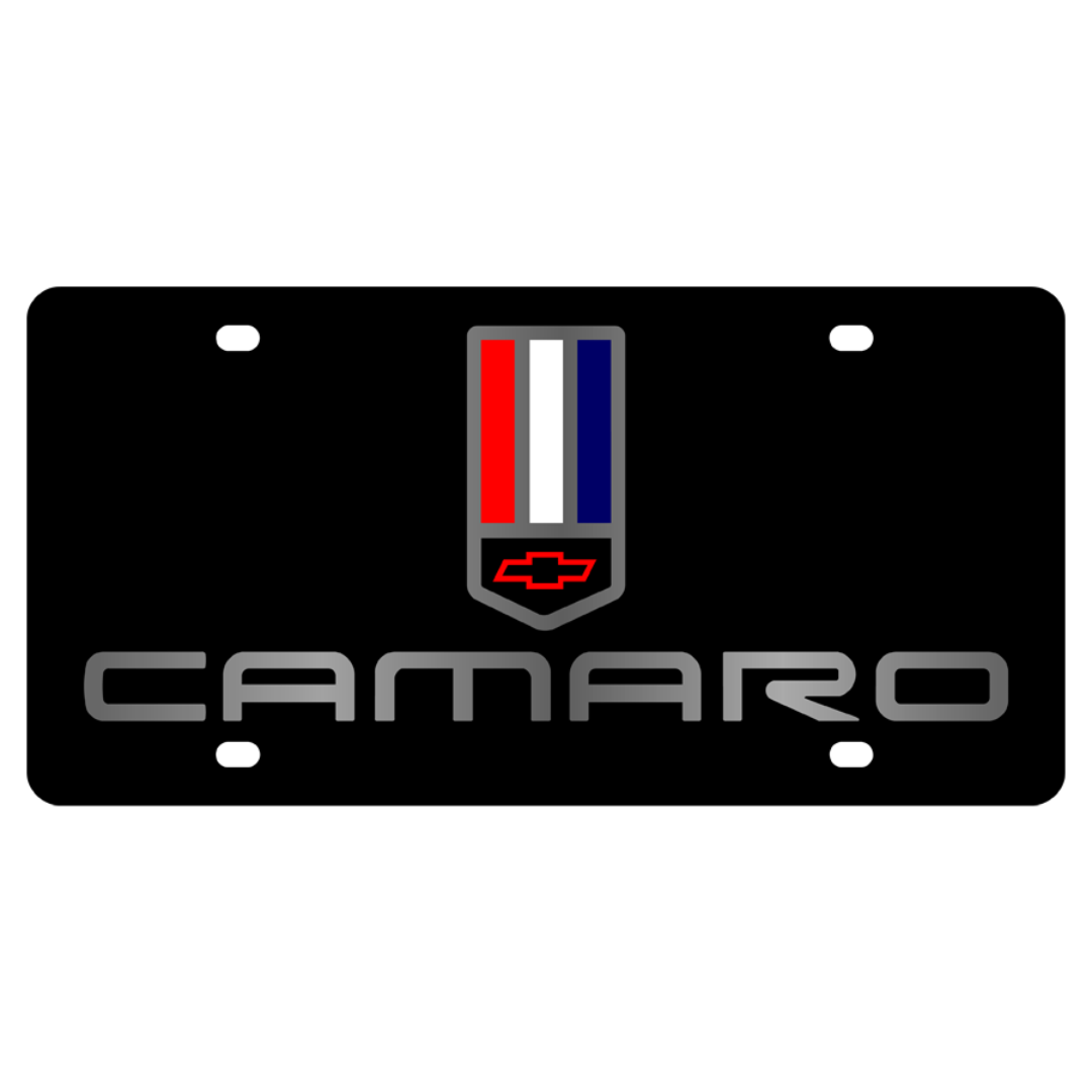Chevrolet Camaro Carbon Steel License Plate