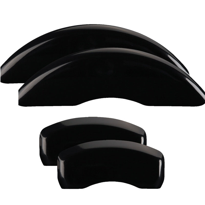 Plain — No Engraving, Black - 2016-2024 Camaro LT MGP Brake Caliper Covers Brembo Front & Standard Rear Set of 4