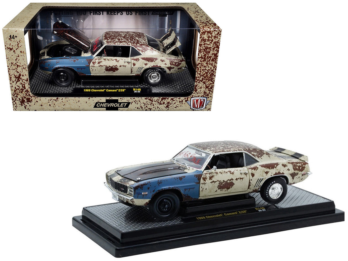 1969 Chevrolet Camaro Z/28 Cream (Rusted) Limited Edition to 4850 pieces Worldwide 1/24 Diecast Model Car