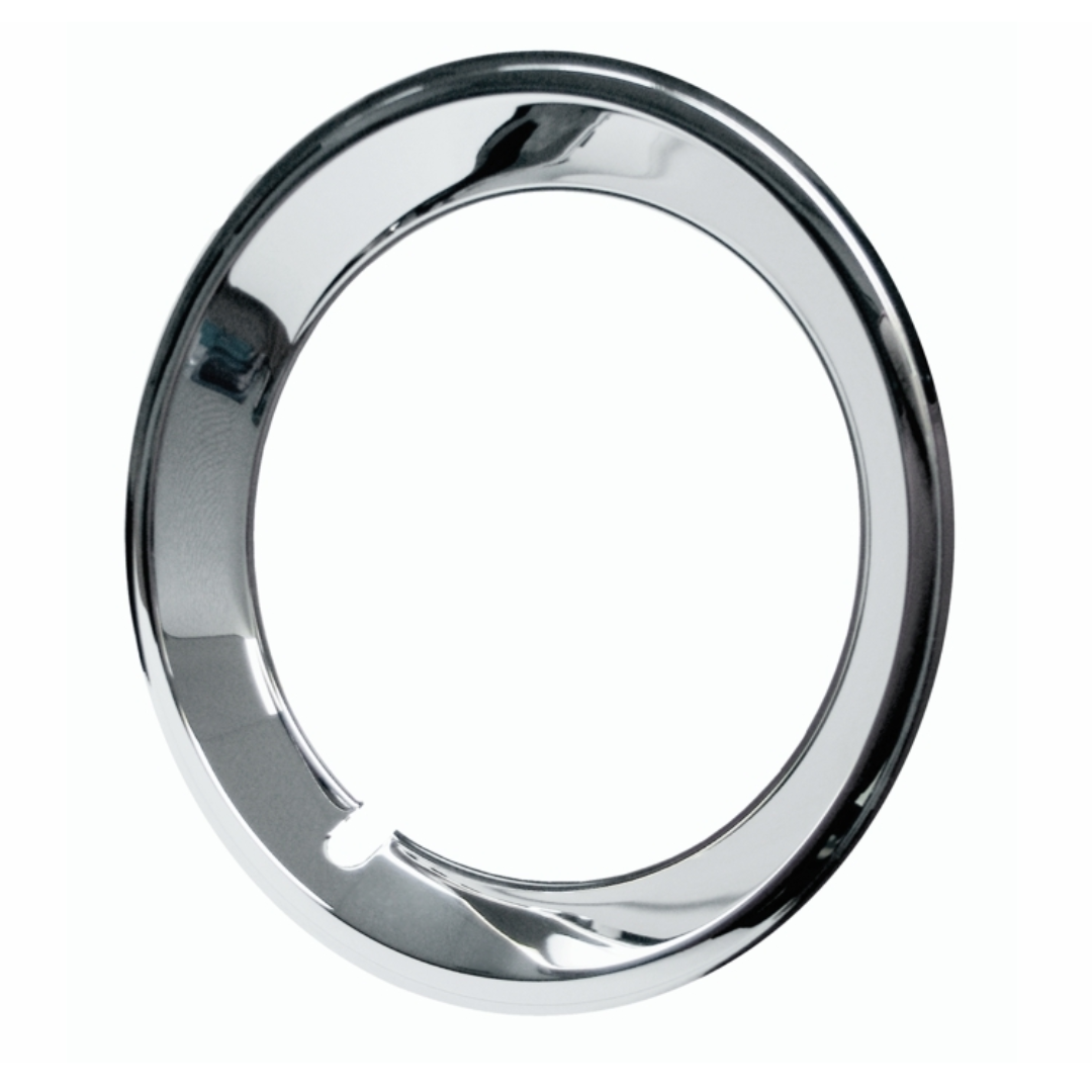 1973-1980 Chevrolet Camaro 14" Chrome Plated Stainless Trim Ring Set with Stepped Edge (Narrow)