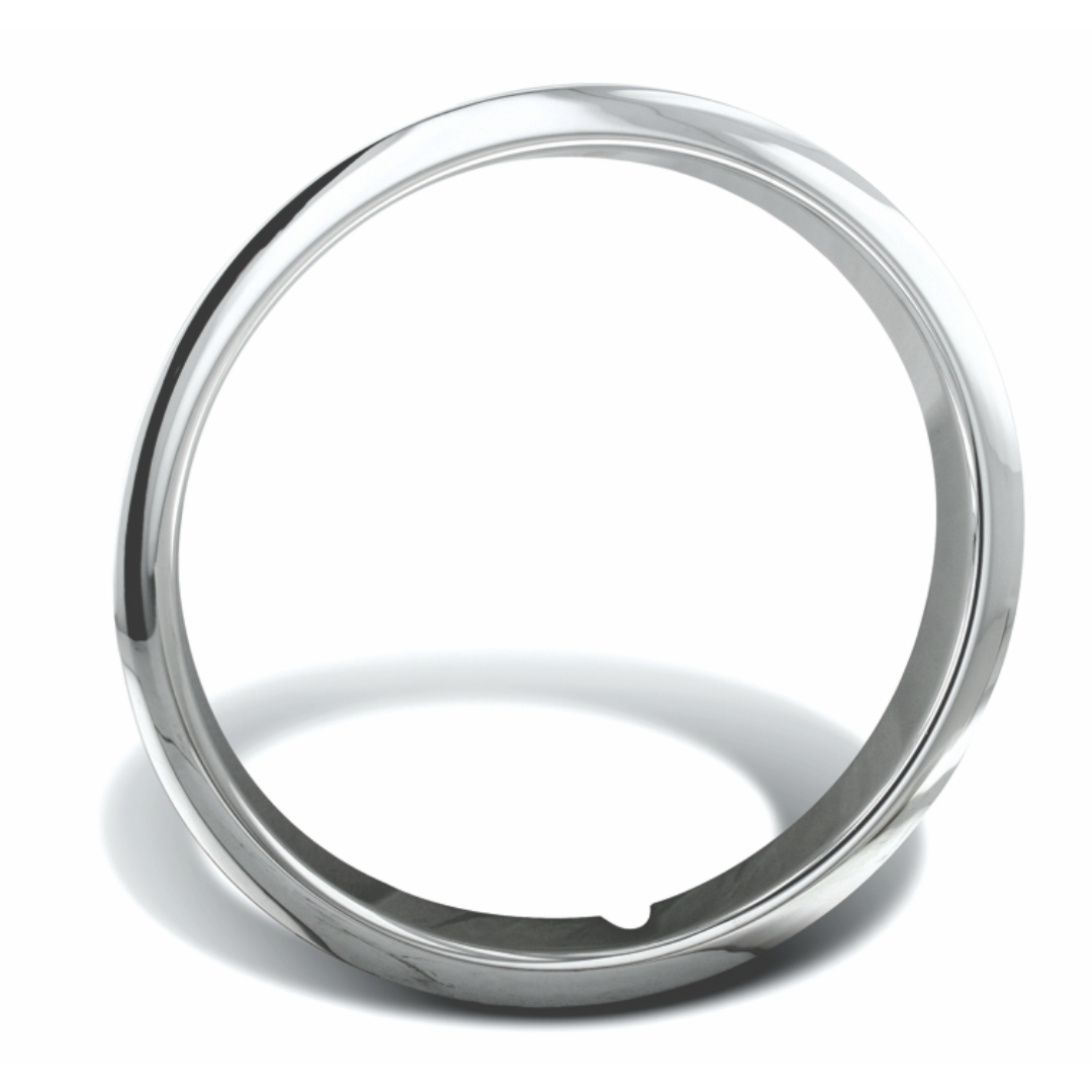 1970-1975 Camaro & 1977-1981 Camaro Z-28 15" Chrome Plated Stainless Trim Ring (Chevy 5 Spoke) Set of 4