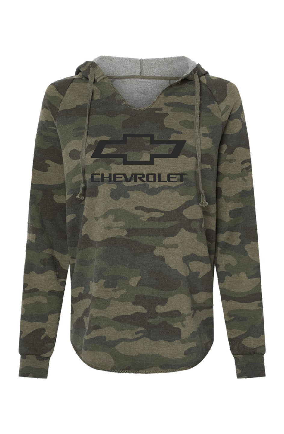 General Motors Chevrolet Bowtie Women’s Lightweight Camo Hoodie Sweatshirt