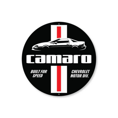 4th Gen Camaro Built For Speed Aluminum Sign