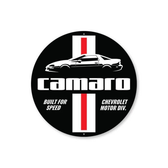 4th Gen Camaro Built For Speed Aluminum Sign