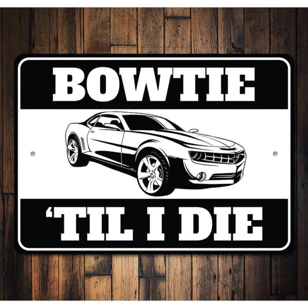 5th-generation-camaro-bowtie-til-i-die-aluminum-sign