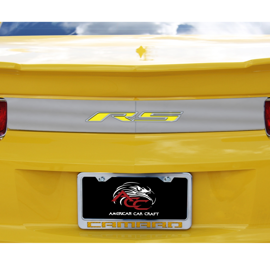 5th Gen Camaro Trunk Lid Plate "RS" - Stainless Steel 2010-2013