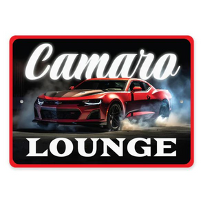 6th Generation Camaro Lounge Aluminum Sign